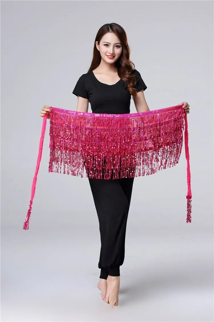 14 Inch Wrap Round Sequin Skirt