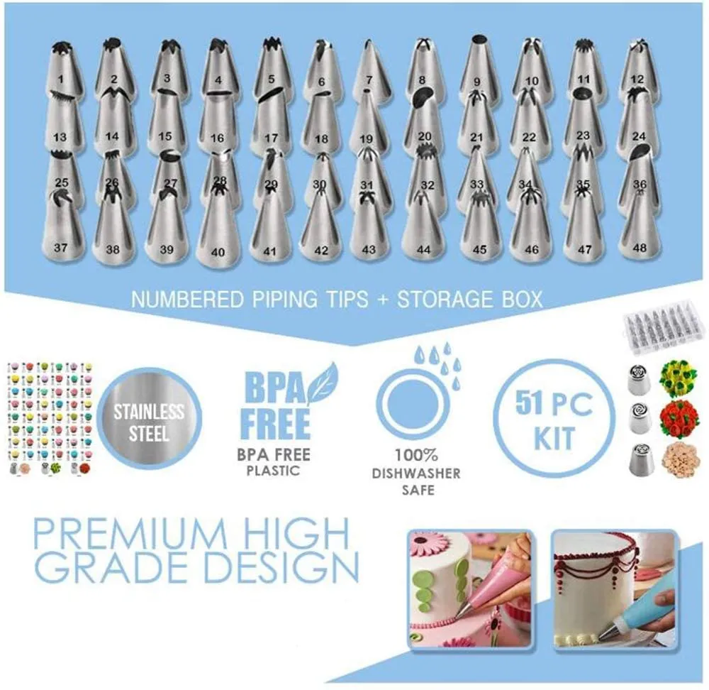 207pcs Cake Decorating Tools Supplies Kit