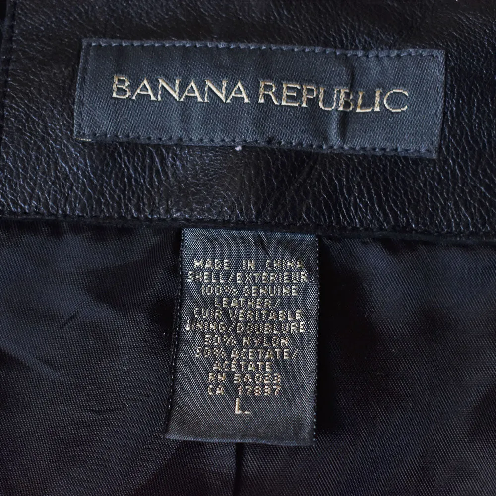 90’s BANANA REPUBLIC レザーコート 231209