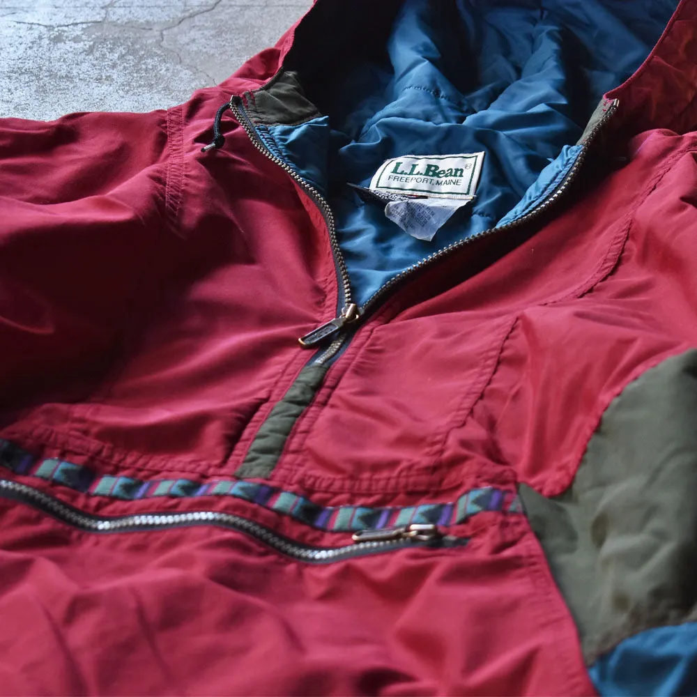 90's L.L.BEAN シンサレート 3M アノラックパーカー ナイロンプルオーバー USA製 231208