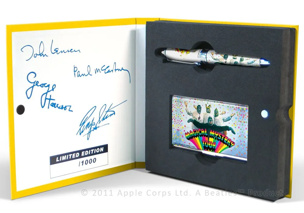 ACME Beatles Magical Mystery Tour Limited Edition Rollerball Pen and Card Case Set