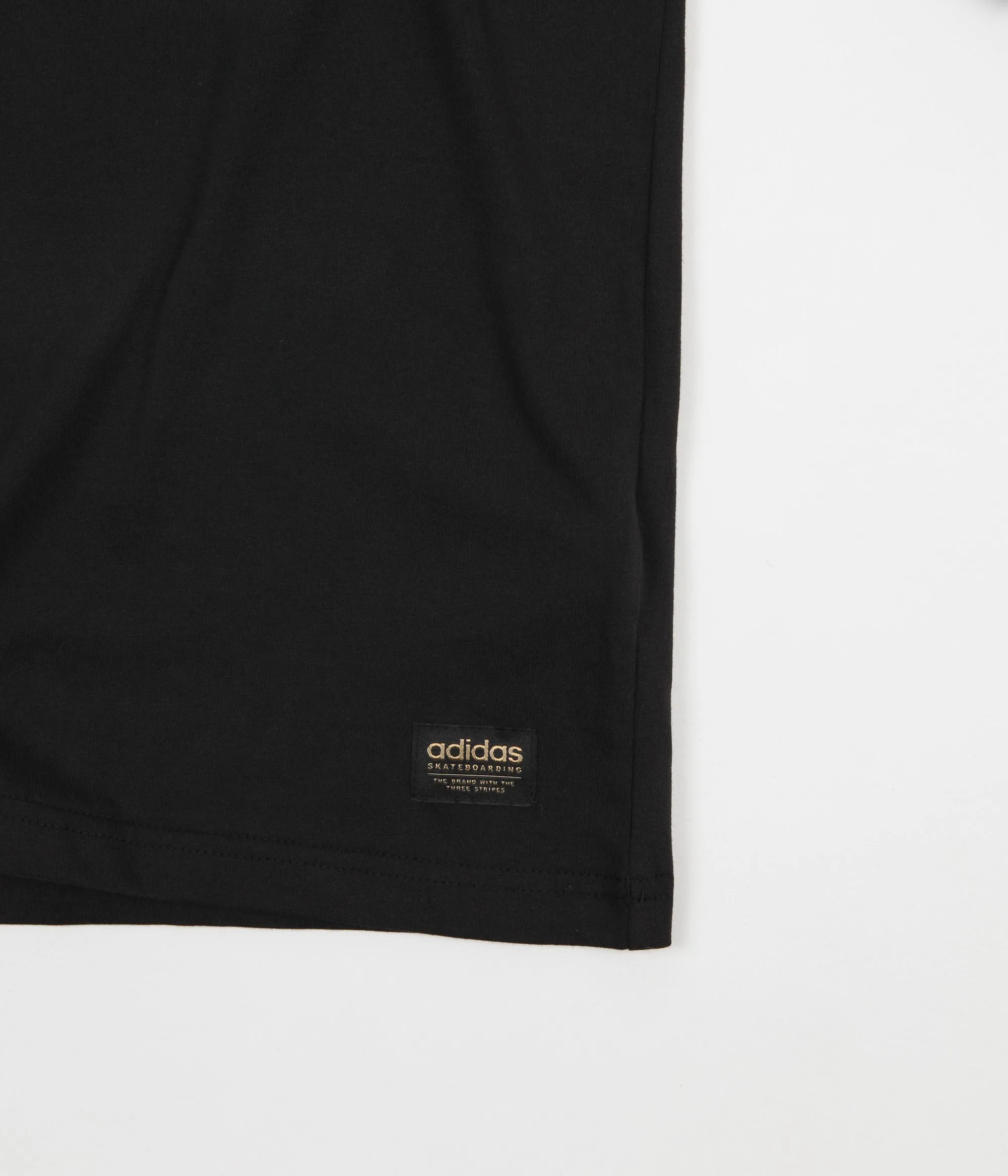 Adidas Eastern Long Sleeve T-Shirt - Black / Tactile Gold Metallic