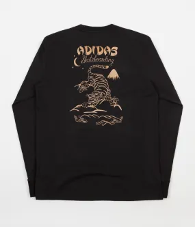 Adidas Eastern Long Sleeve T-Shirt - Black / Tactile Gold Metallic