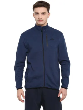 Alcis Men Navy Blue Solid Antimicrobial Sporty Jacket