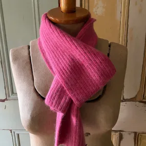 Angora ribbed scarf