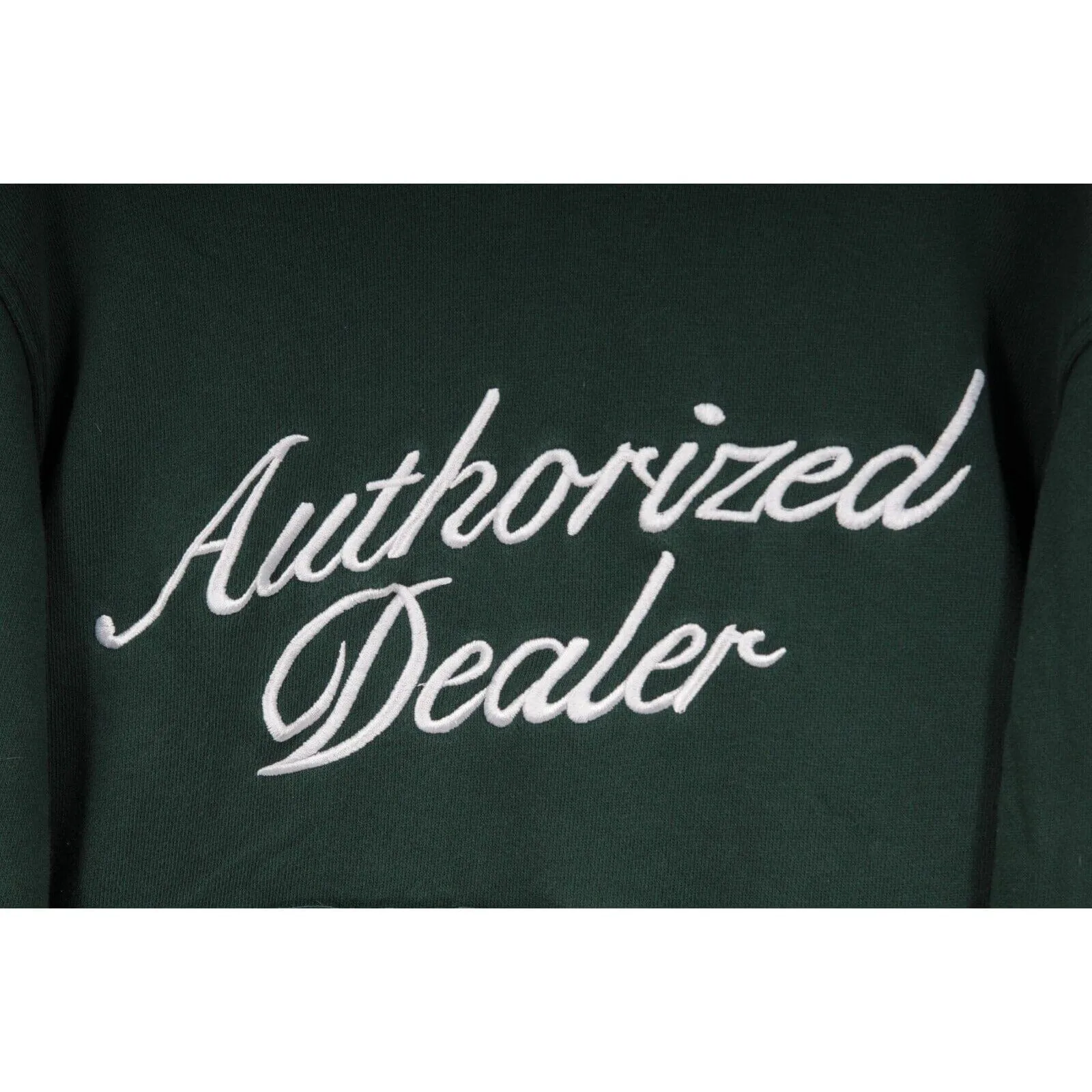 Authorized Dealer Hoodie Green White 100% Cotton Pullover