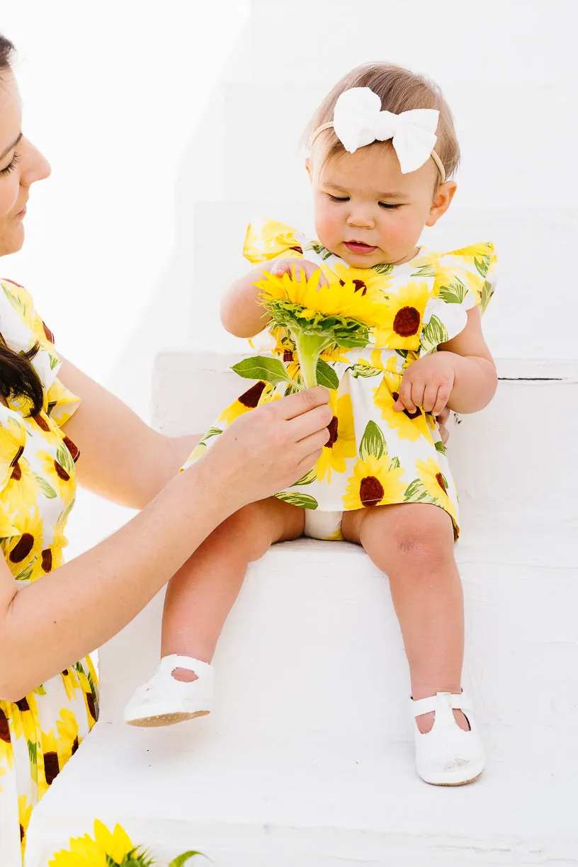 Baby Trixie Skirt Romper in Sunflower - FINAL SALE