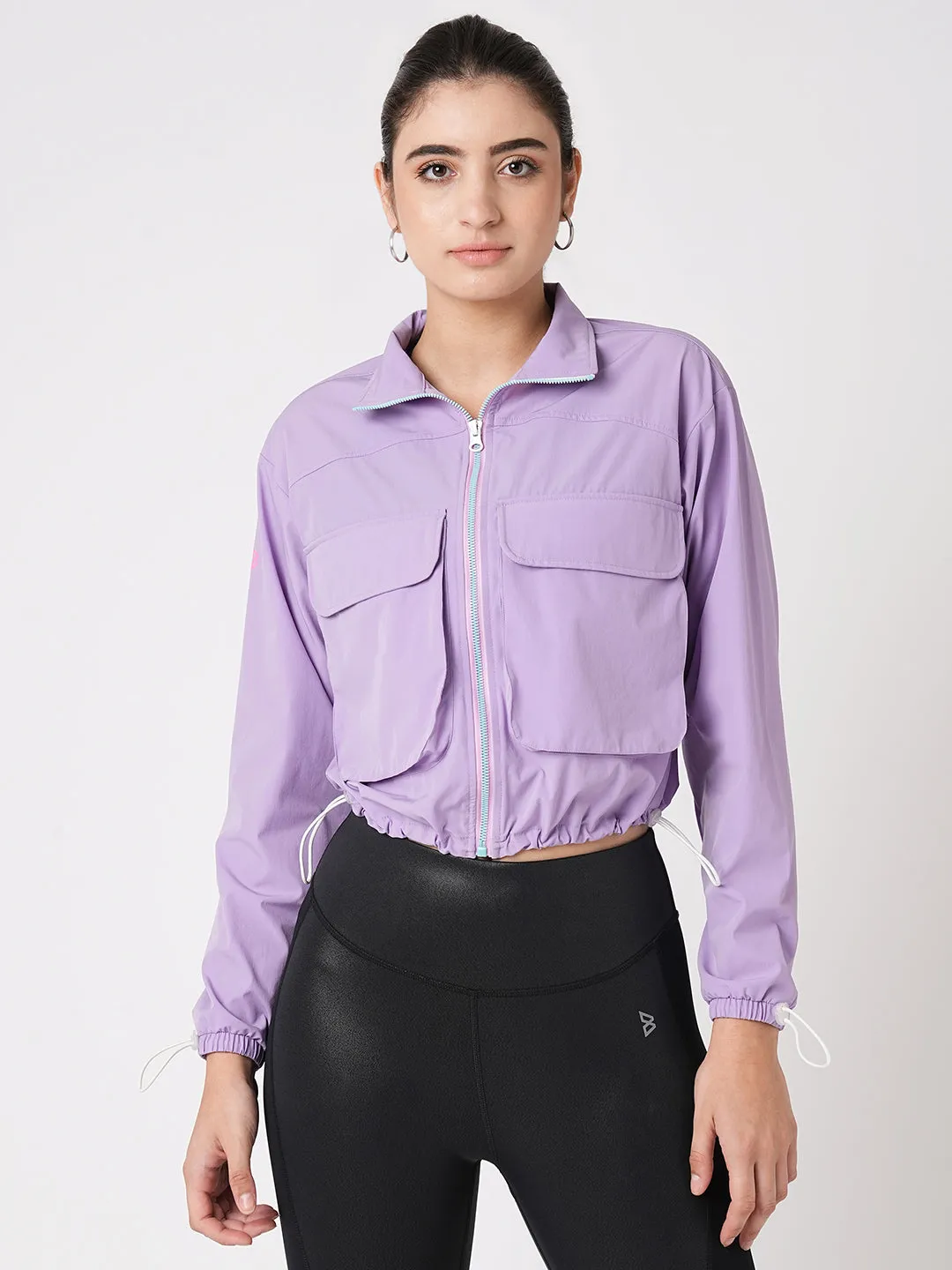 Being Pretty Lavender Cropped Jacket