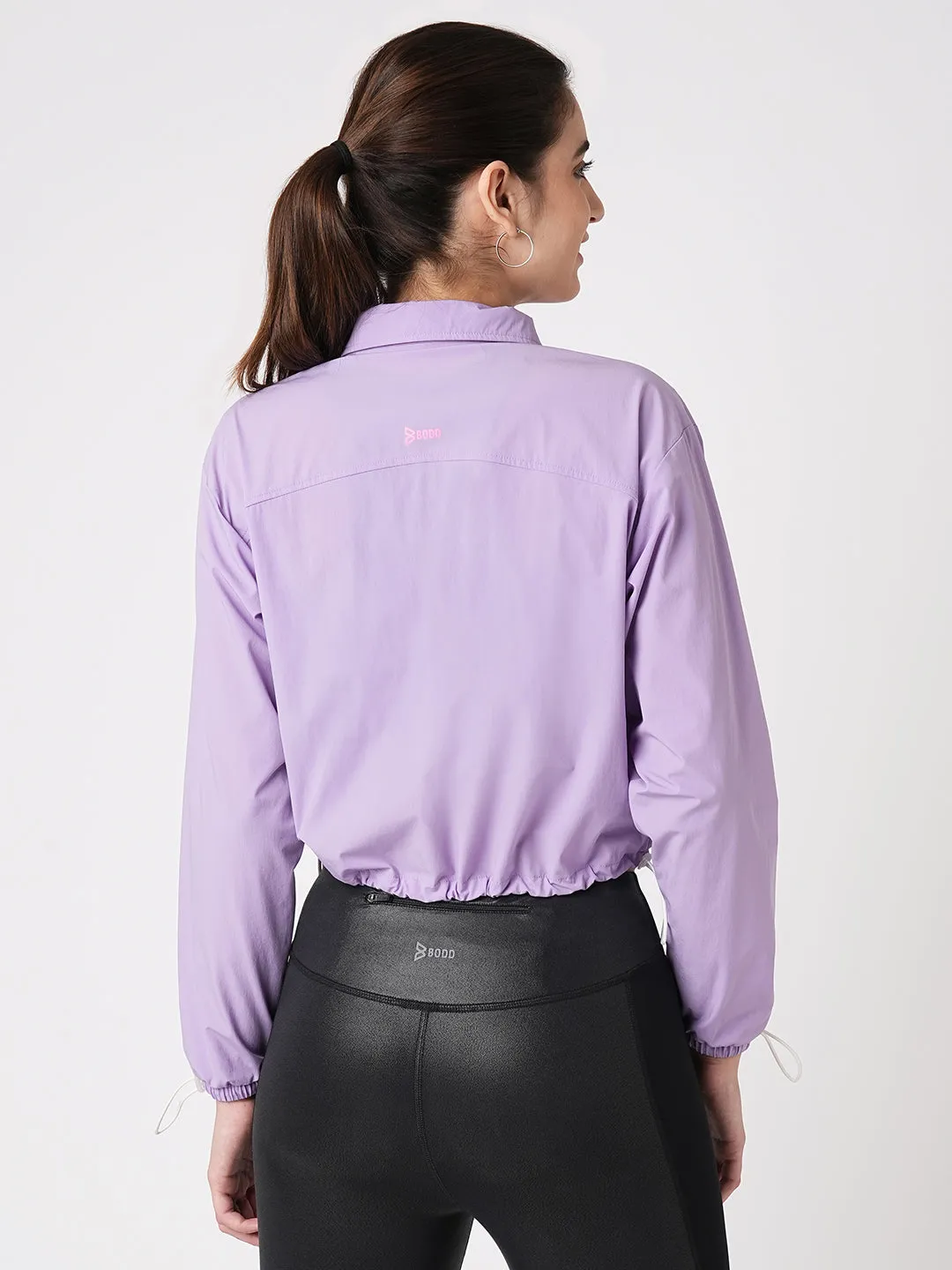 Being Pretty Lavender Cropped Jacket