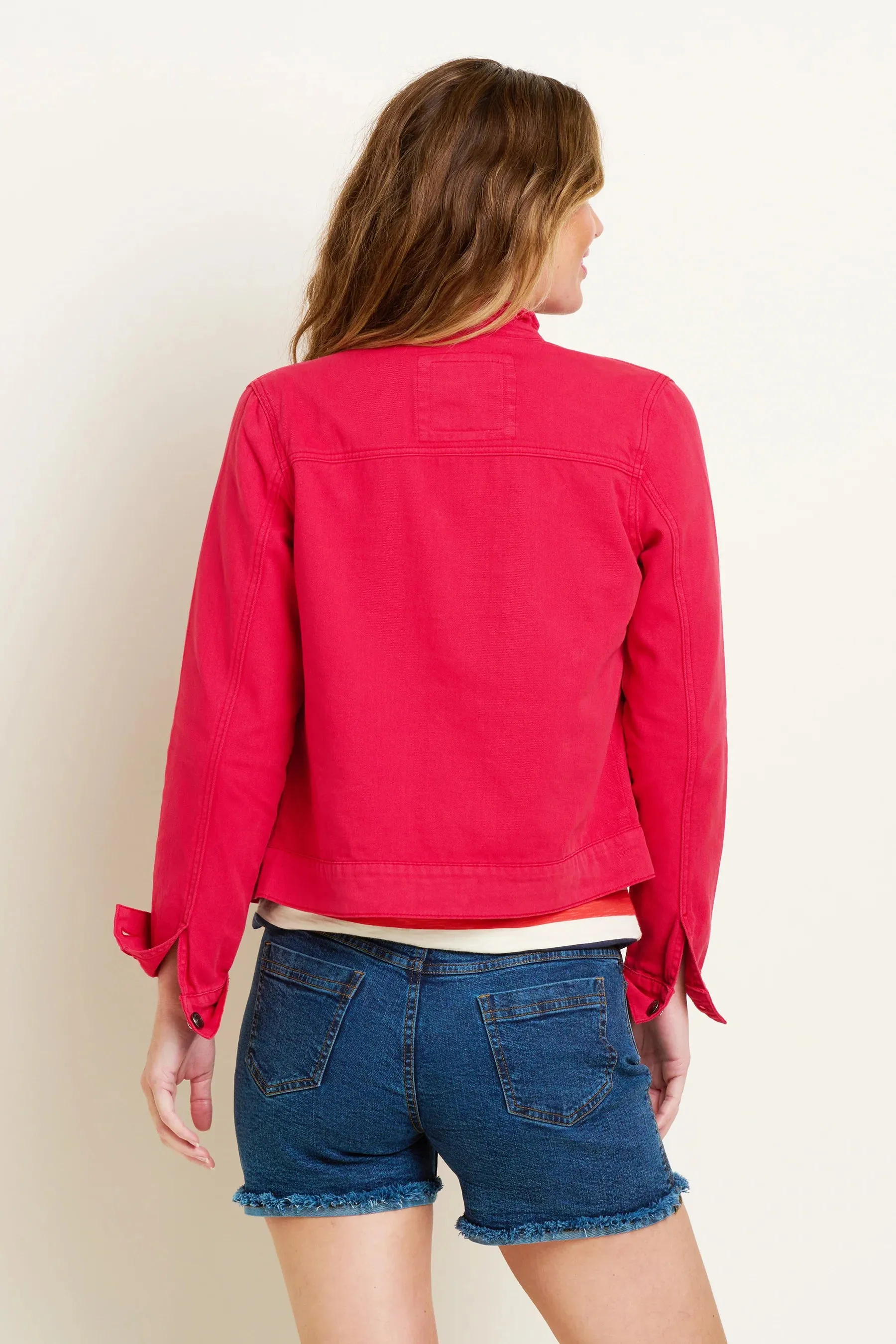 Brakeburn - Milford Ruffle Neck Jacket Red