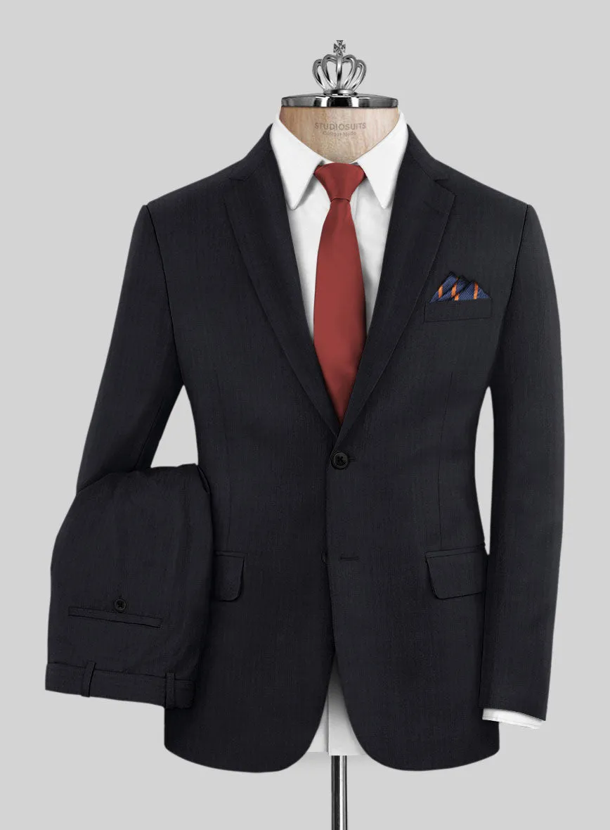 Bristol Midnight Herringbone Suit