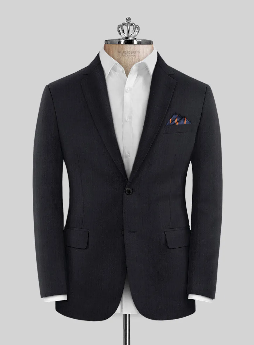 Bristol Midnight Herringbone Suit