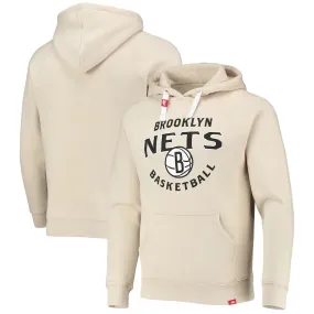 Brooklyn Nets Sportiqe Olsen Tri-Blend Raglan Pullover Hoodie - Cream