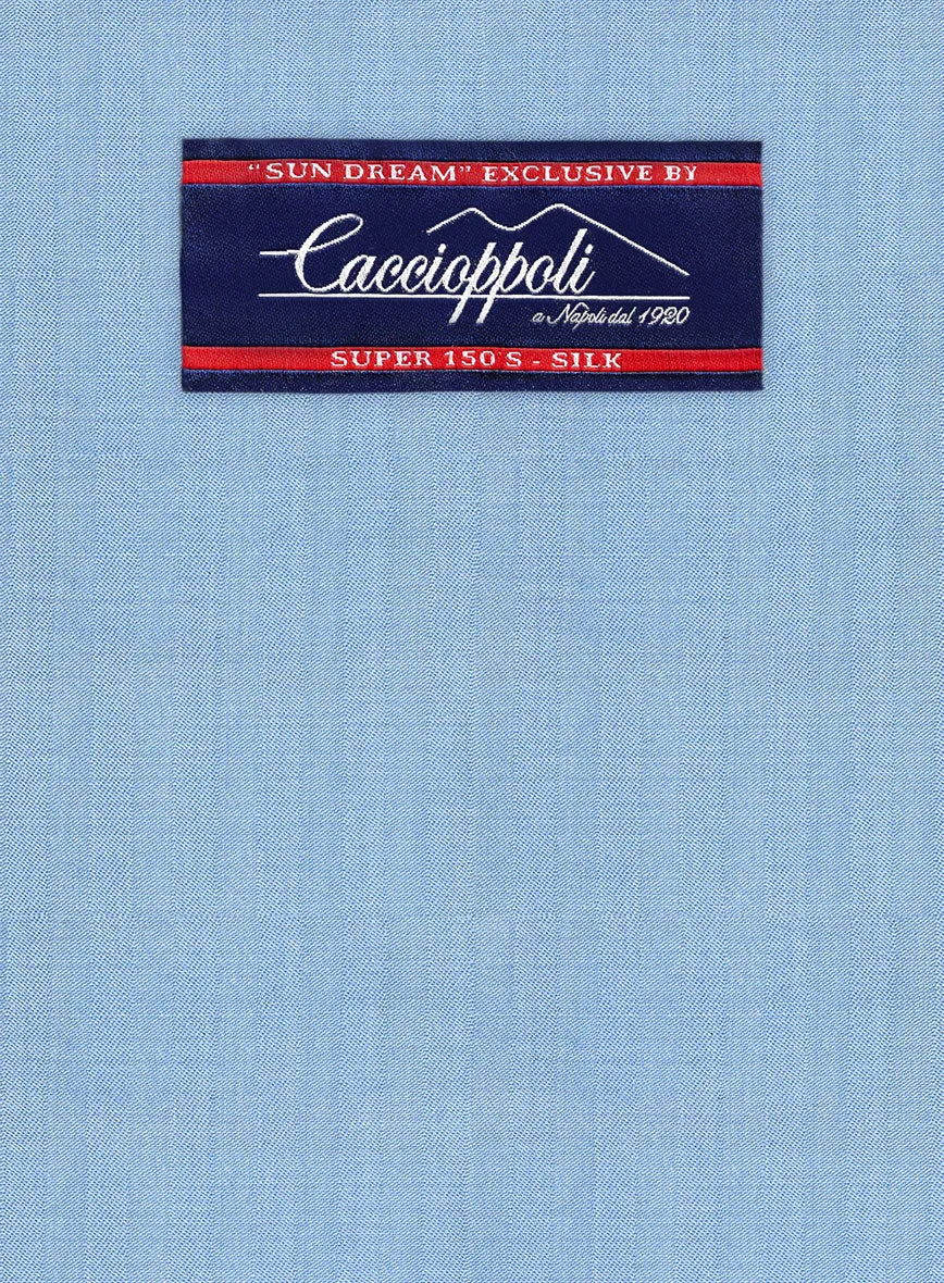 Caccioppoli Sun Dream Fano Sky Blue Wool Jacket