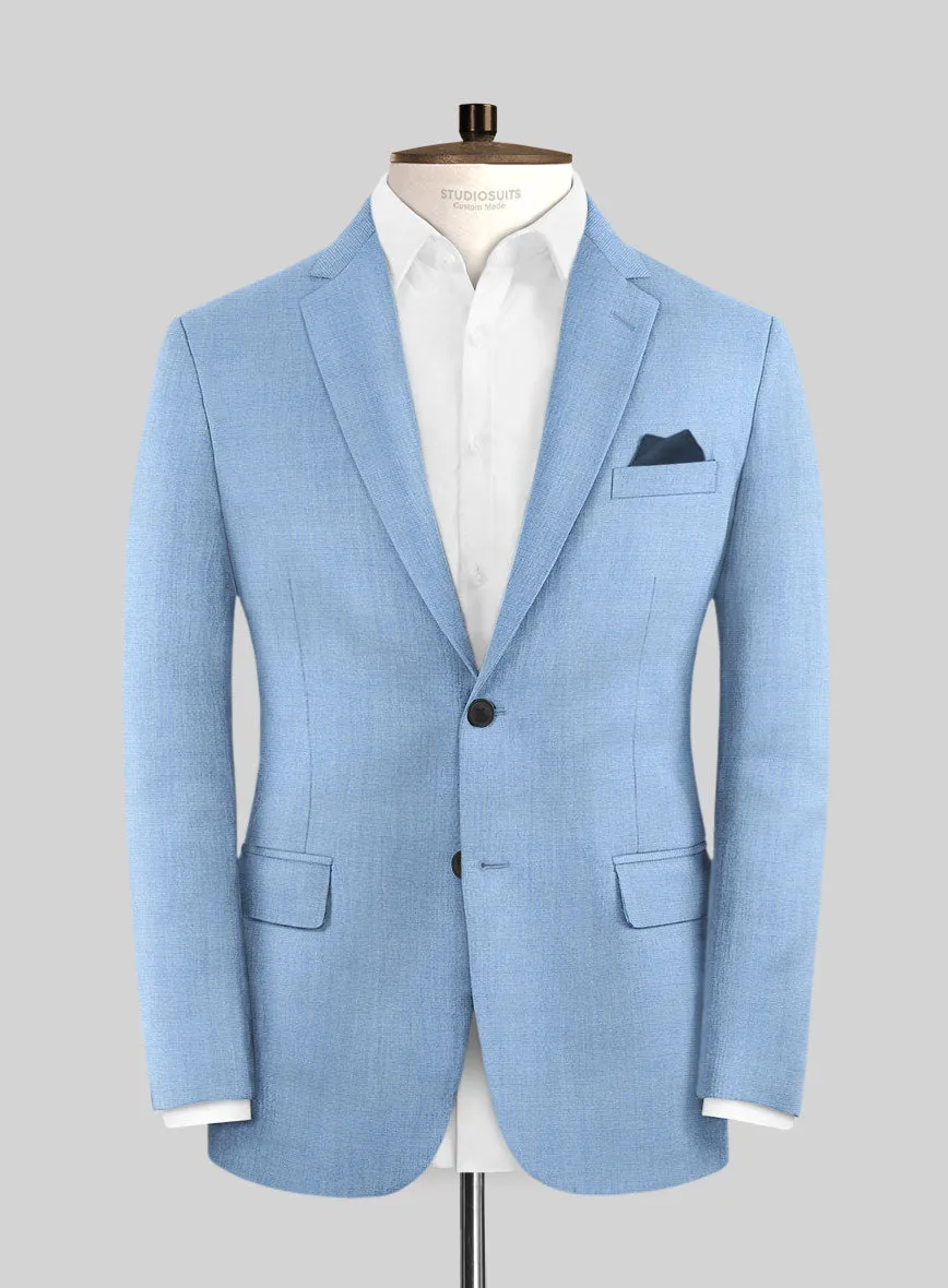 Caccioppoli Sun Dream Fano Sky Blue Wool Jacket