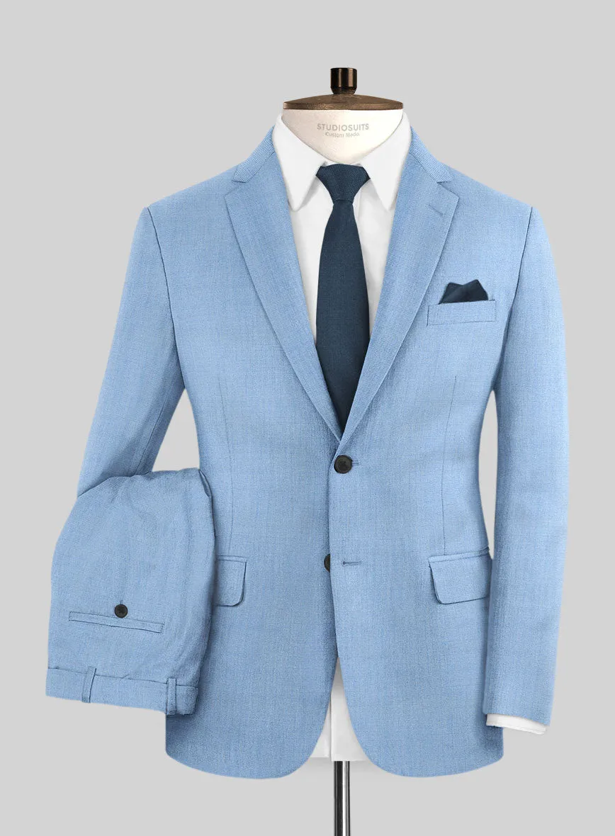 Caccioppoli Sun Dream Fano Sky Blue Wool Suit