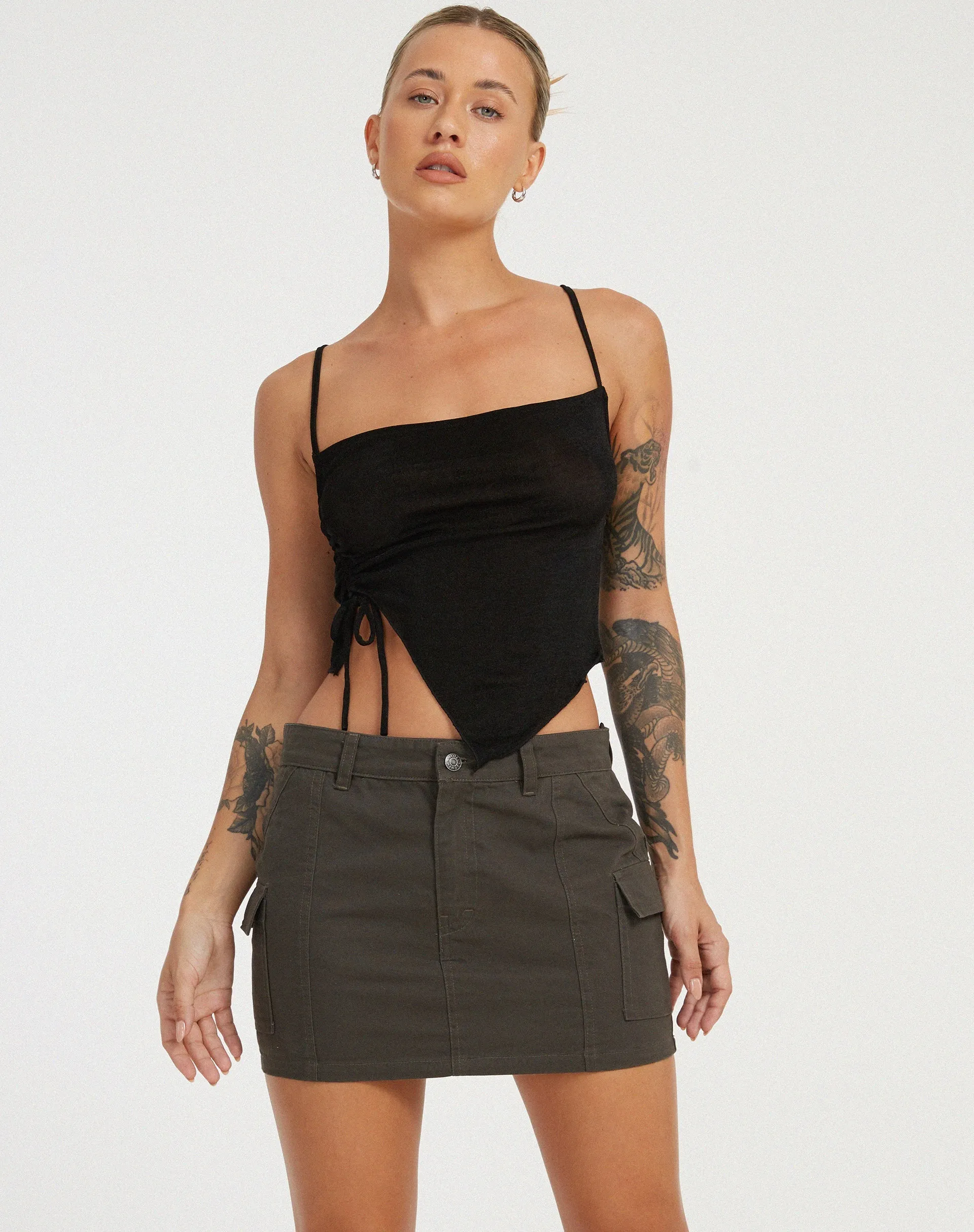 Camity Crop Top in Black