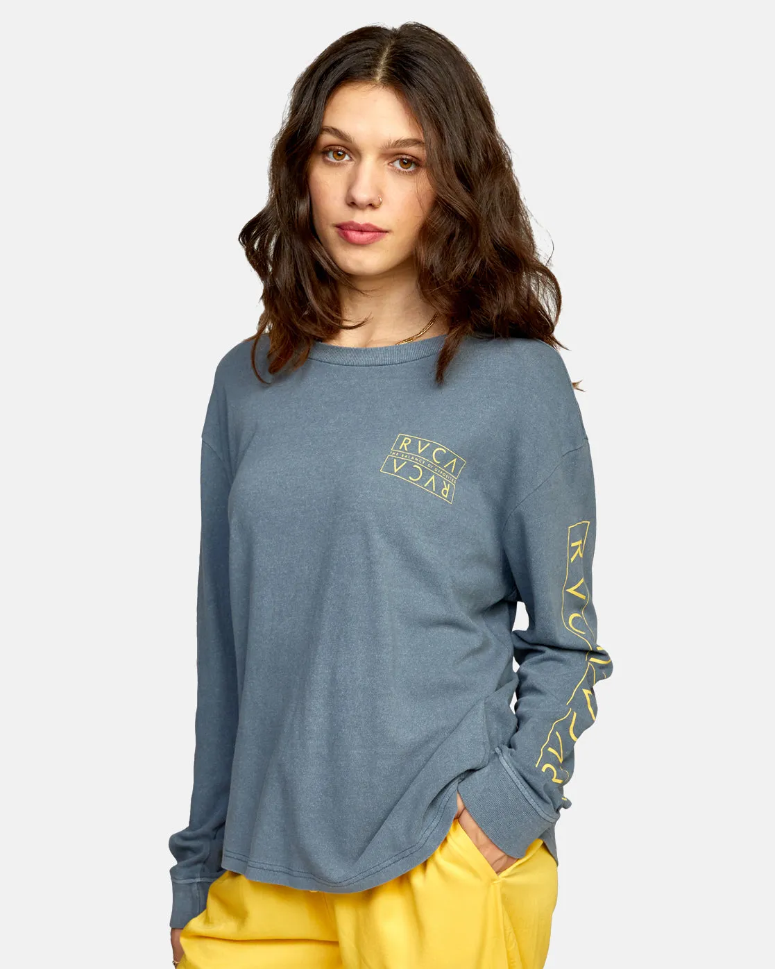 Century Long Sleeve Tee - Stormy Blue