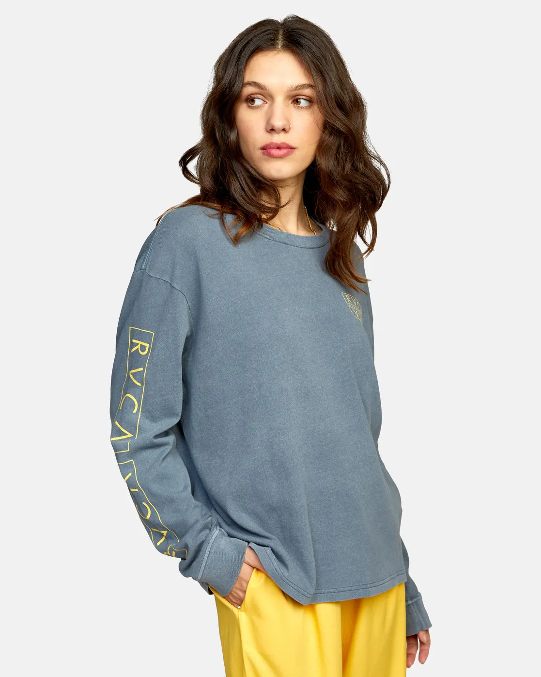 Century Long Sleeve Tee - Stormy Blue