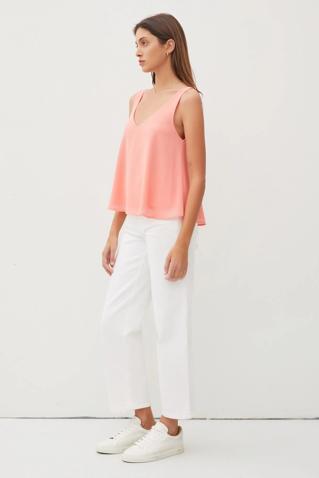 Chiffon Sleeveless Top