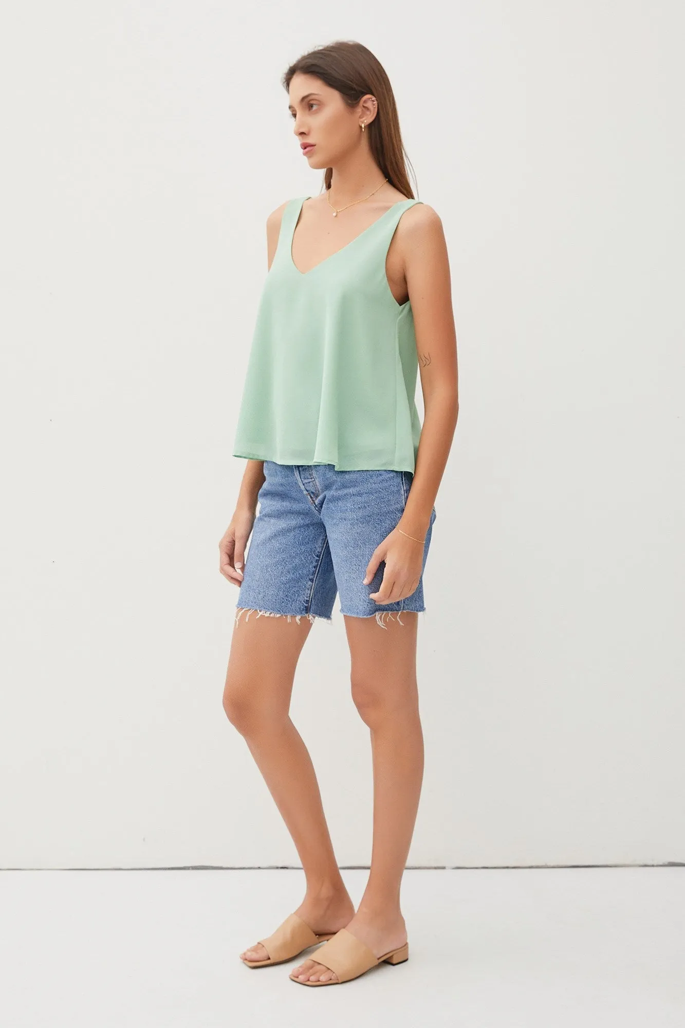 Chiffon Sleeveless Top