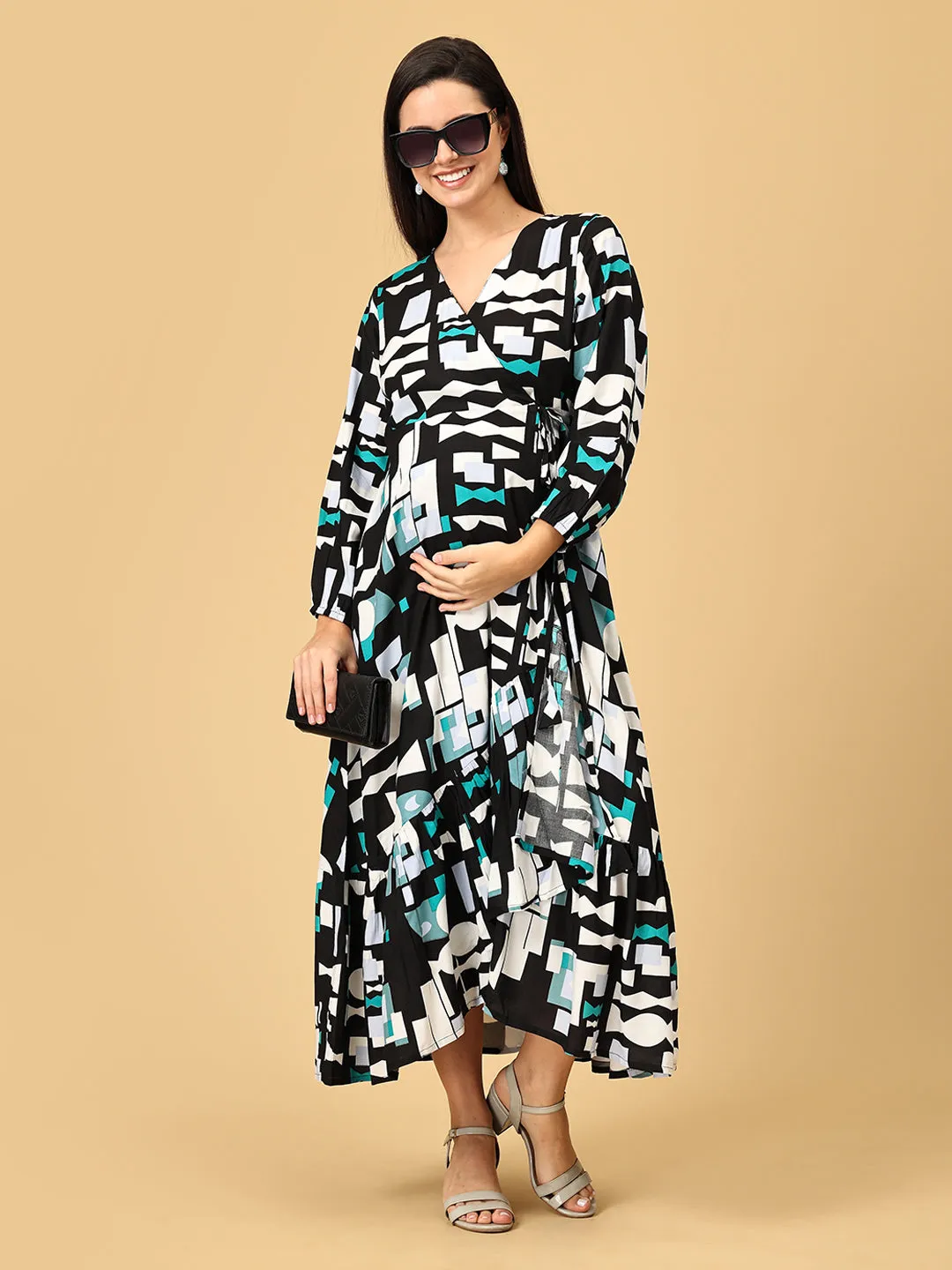 Color Me Black Maternity and Nursing Dress