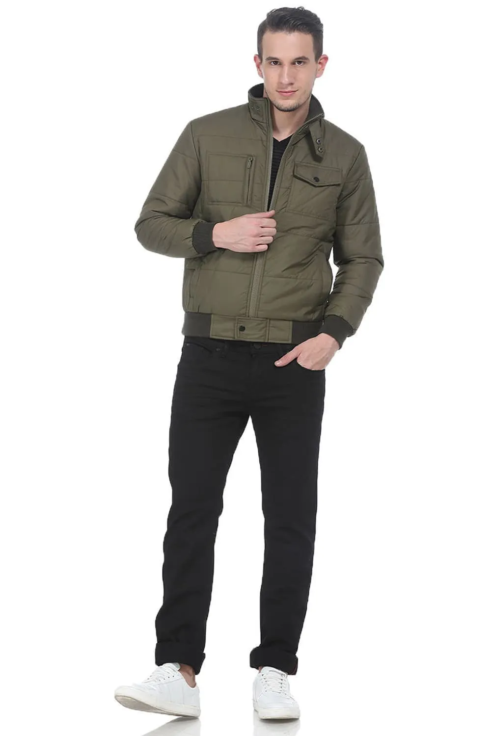 Comfort Fit Long Sleeve Polyfill Jacket