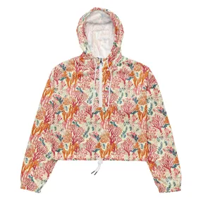 Coral Reef Women’s Cropped Windbreaker