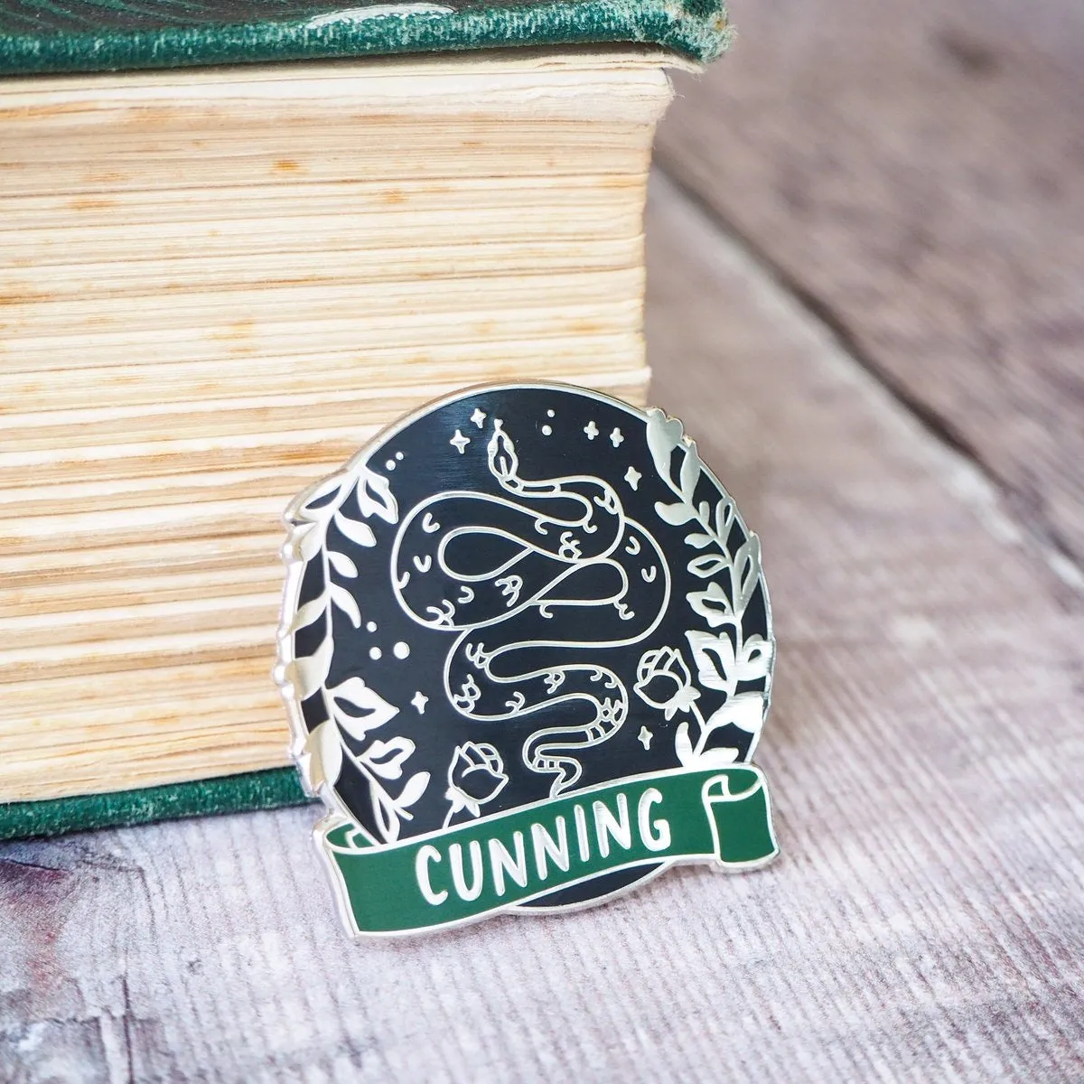 CUNNING SNAKE ENAMEL PIN