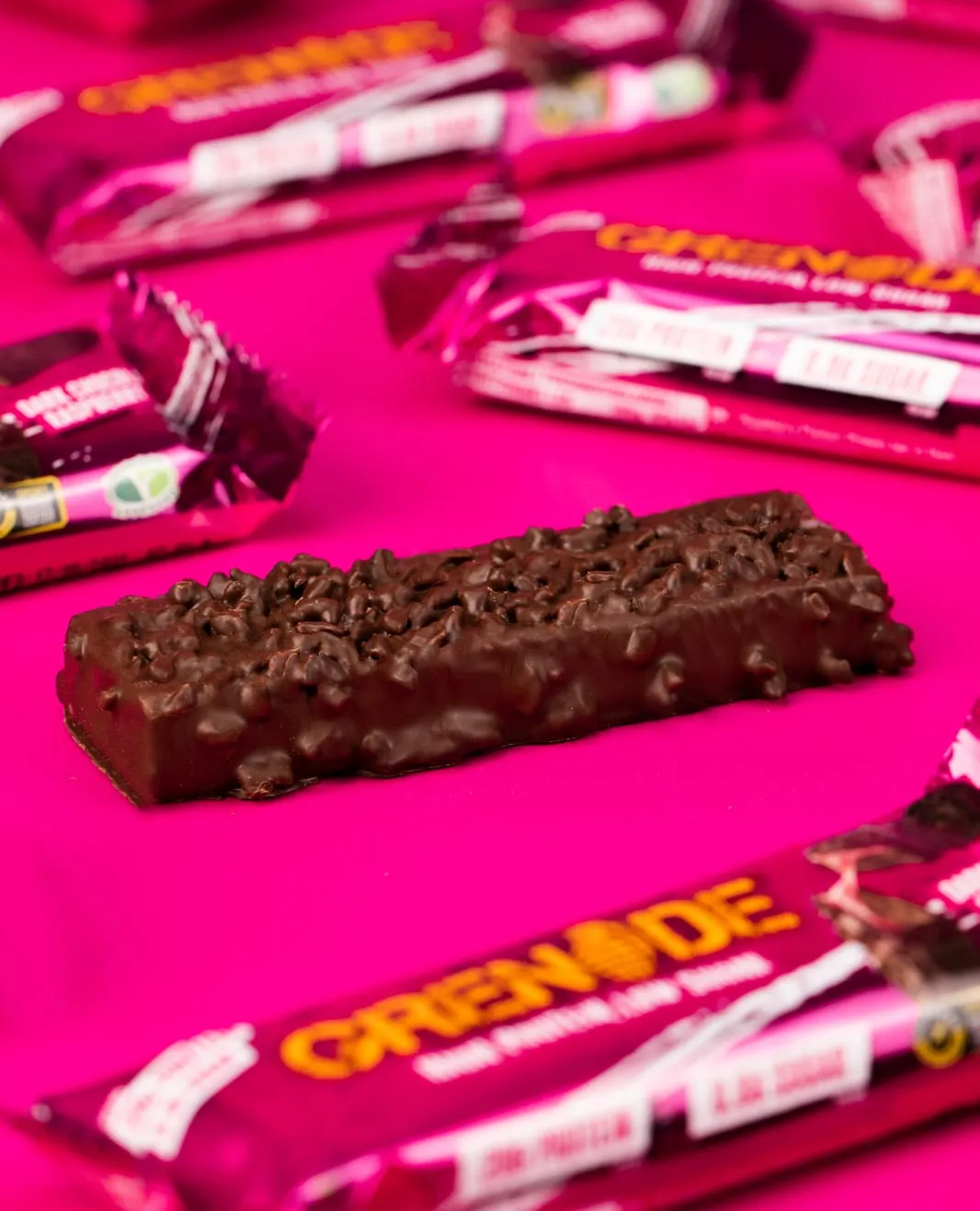 Dark Chocolate Raspberry Protein Bar - FREE SHIP