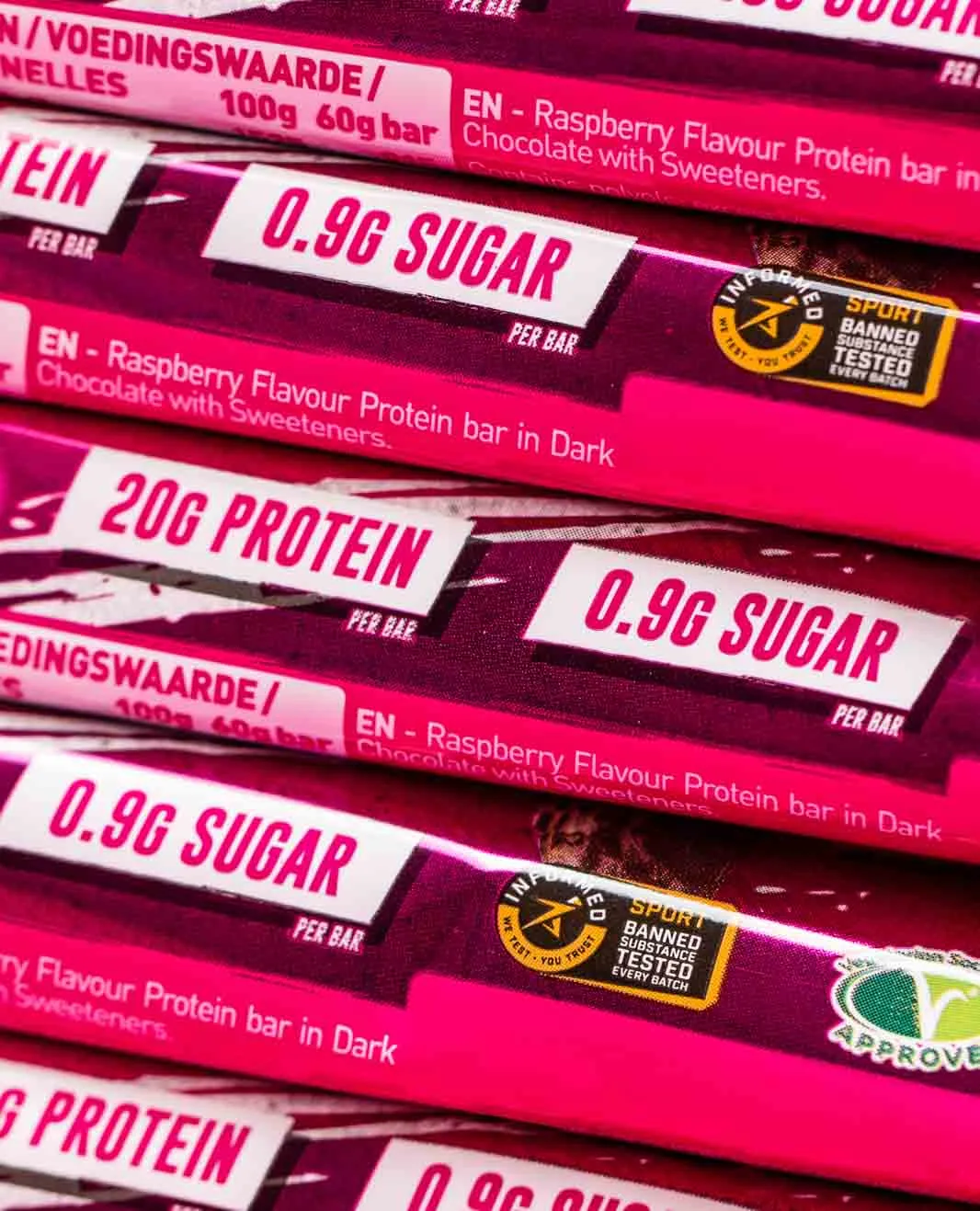 Dark Chocolate Raspberry Protein Bar - FREE SHIP