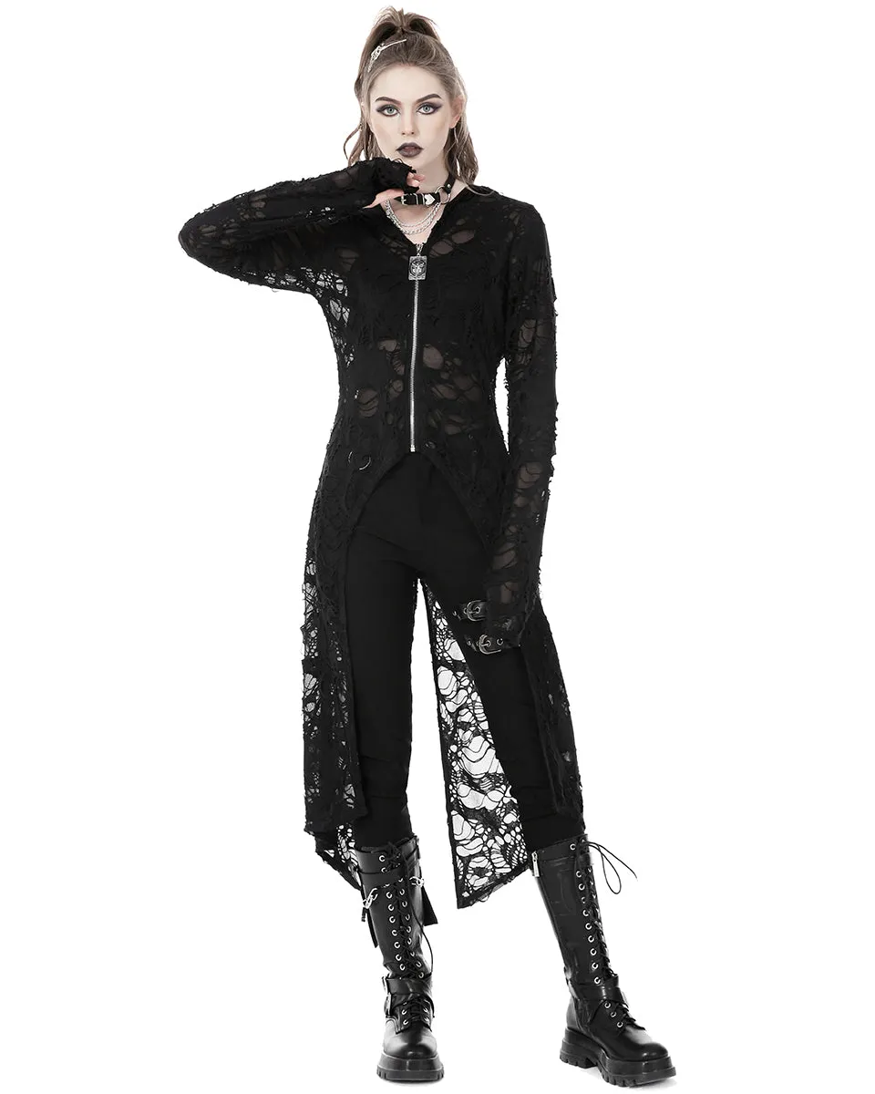 Dark In Love Decadent Punk Broken Knit Apocalypse Jacket