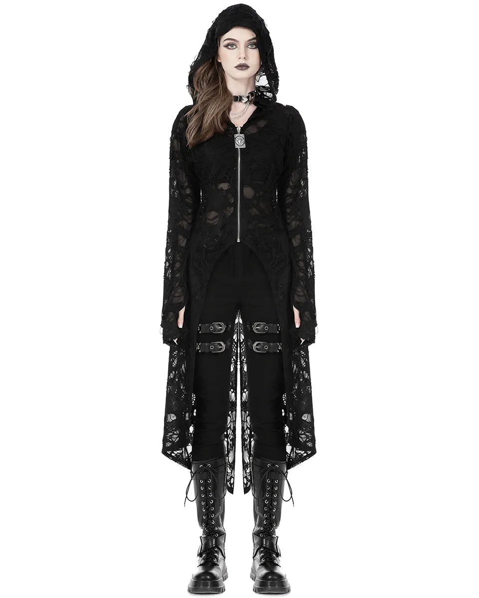 Dark In Love Decadent Punk Broken Knit Apocalypse Jacket