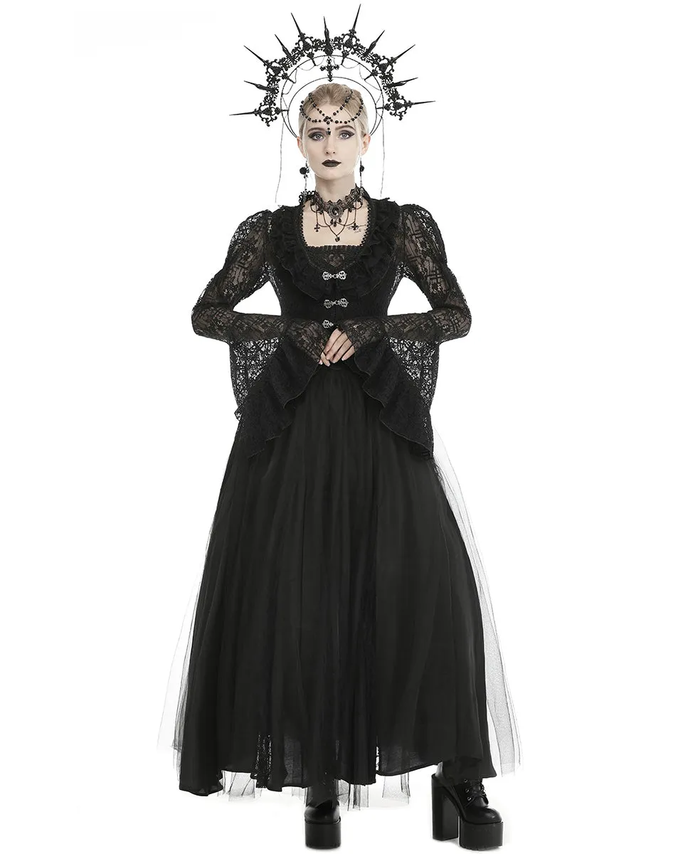 Dark In Love Florentine Victorian Gothic Lace Tailcoat