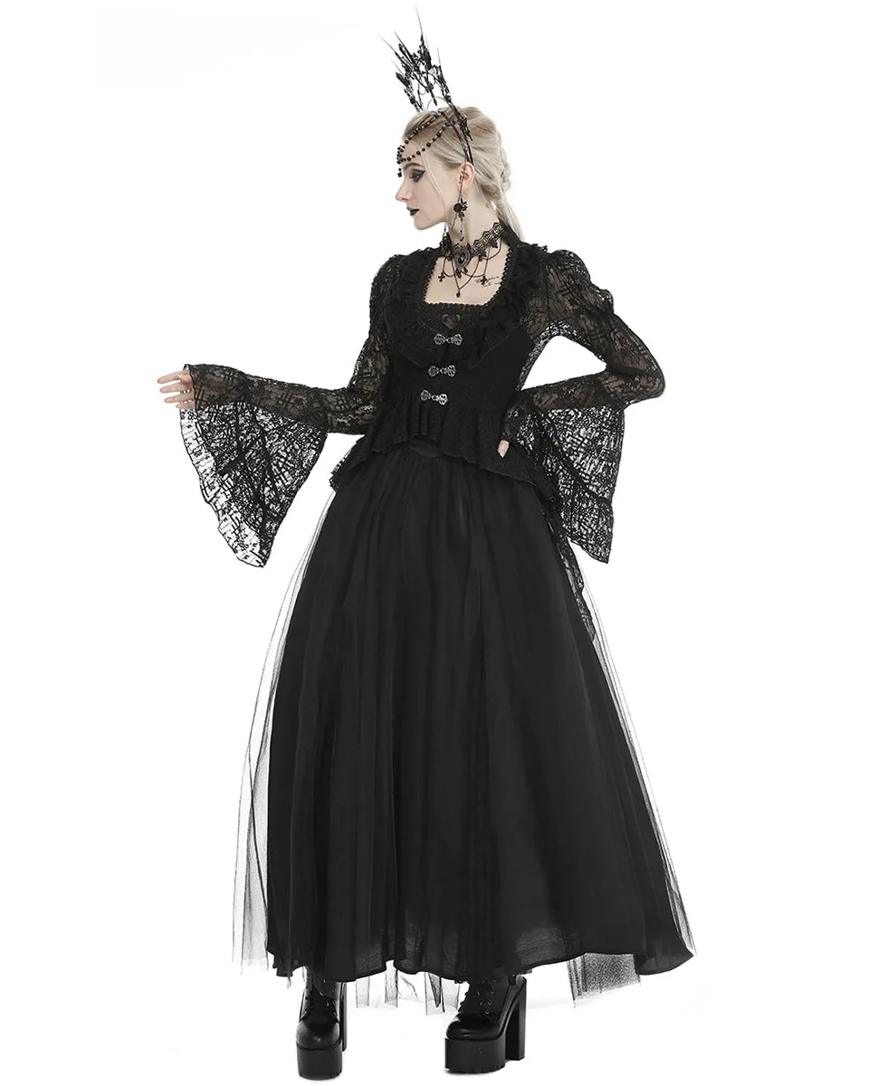 Dark In Love Florentine Victorian Gothic Lace Tailcoat