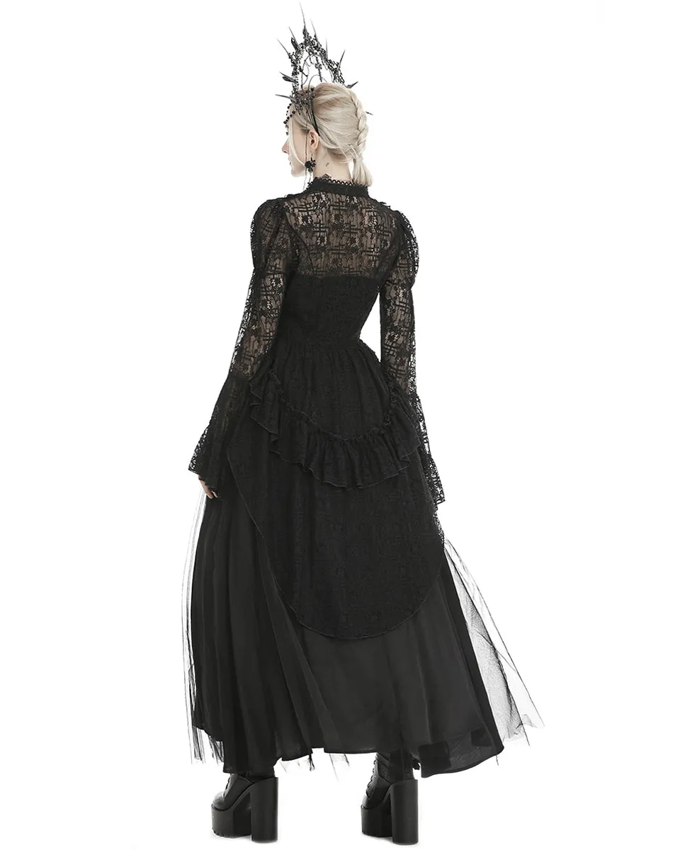 Dark In Love Florentine Victorian Gothic Lace Tailcoat