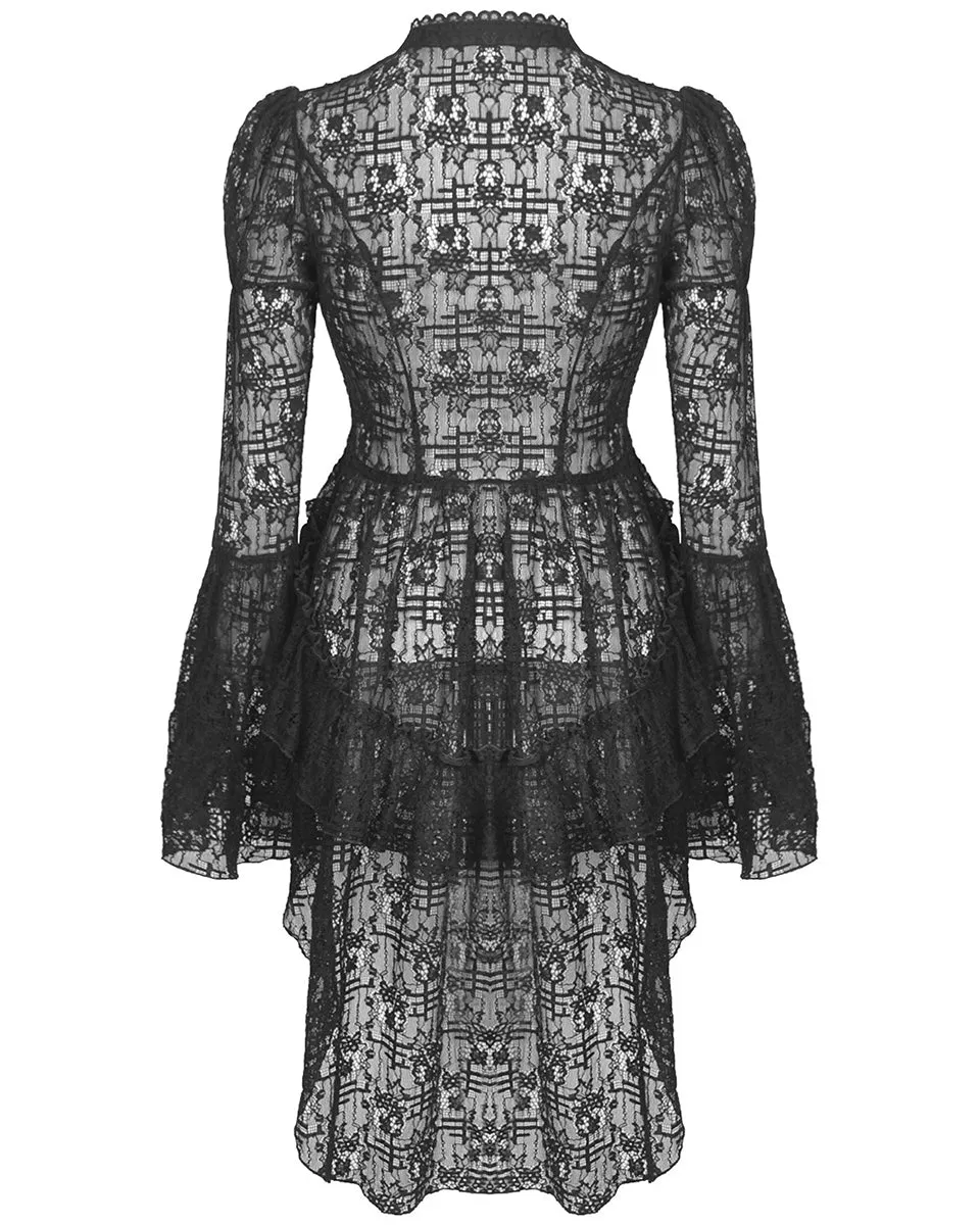 Dark In Love Florentine Victorian Gothic Lace Tailcoat