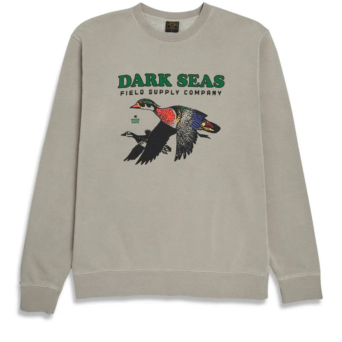 Dark Seas Wood Duck Sweatshirt - Cement