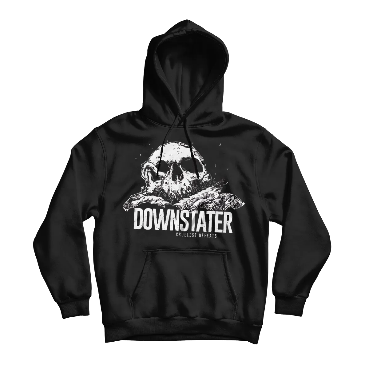 DOWNSTATER "Cruelest Defeats" (Black) (Pullover Hoodie)