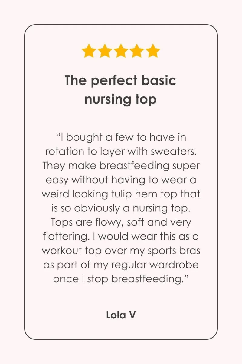 Elle Nursing Top