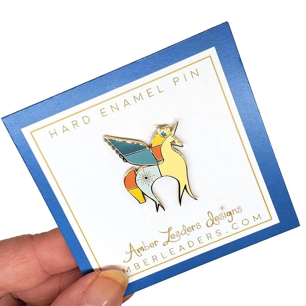 Enamel Pin - Unicorn by Amber Leaders Designs