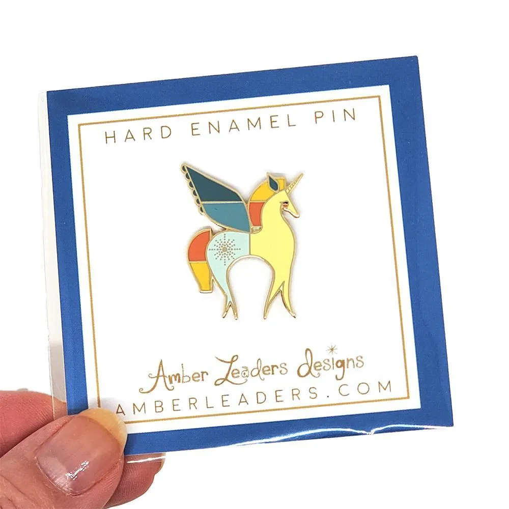 Enamel Pin - Unicorn by Amber Leaders Designs