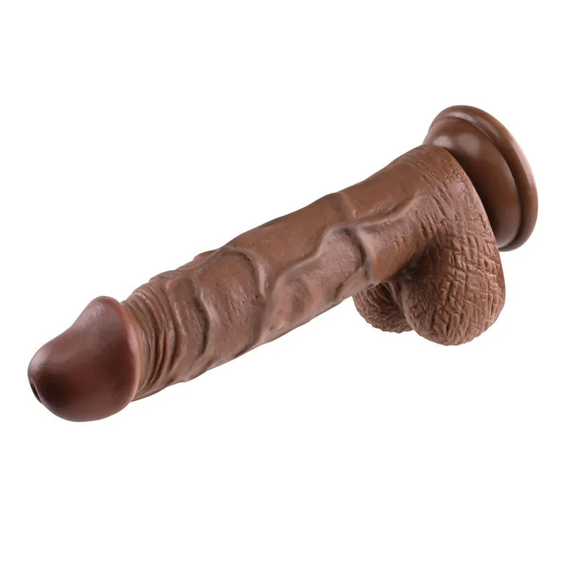 Evolved REALISTIC DILDO 8'' DARK-(en-dd-0143-2)