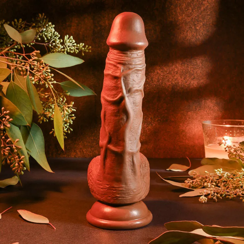 Evolved REALISTIC DILDO 8'' DARK-(en-dd-0143-2)