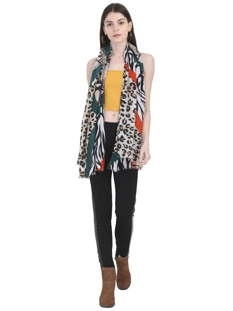 FabSeasons Beign Fancy fashion Stylish Animal Printed Scarf