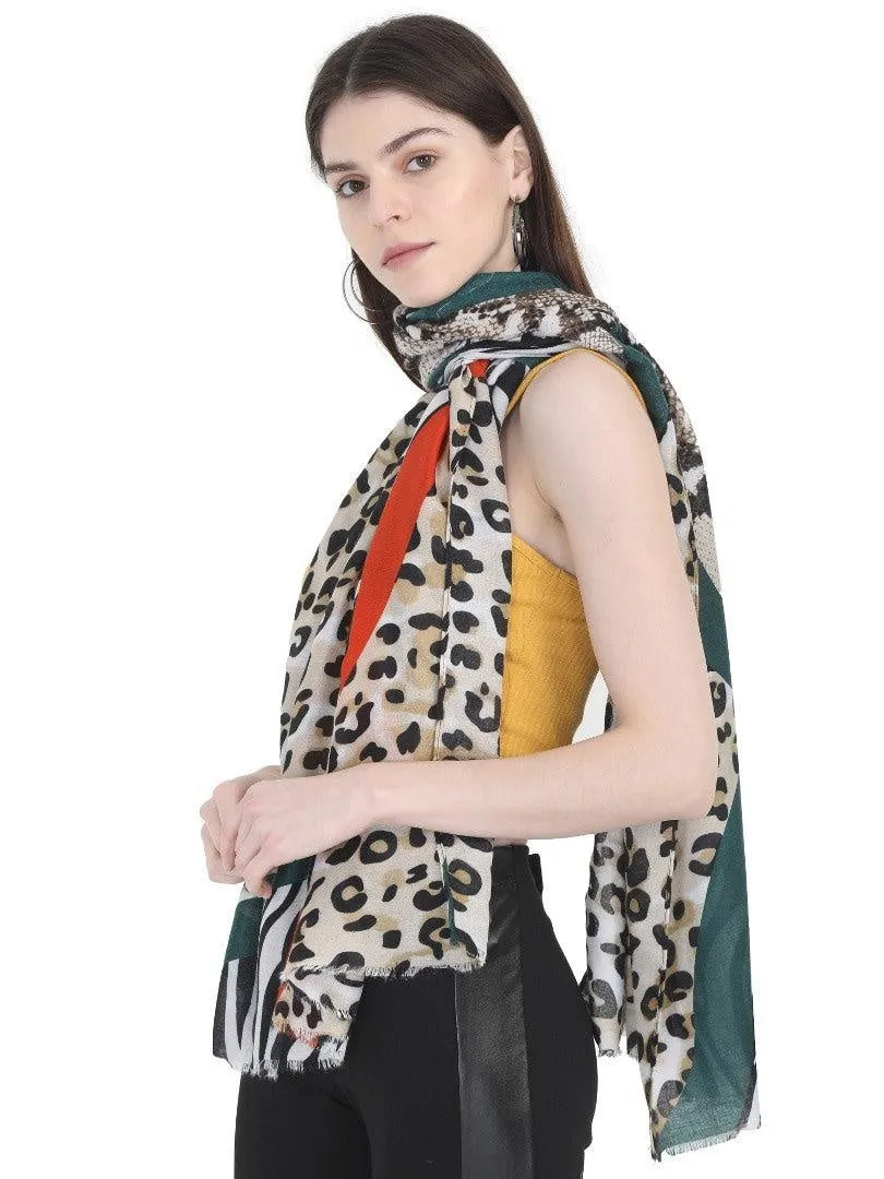 FabSeasons Beign Fancy fashion Stylish Animal Printed Scarf