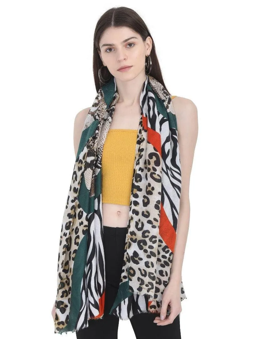 FabSeasons Beign Fancy fashion Stylish Animal Printed Scarf