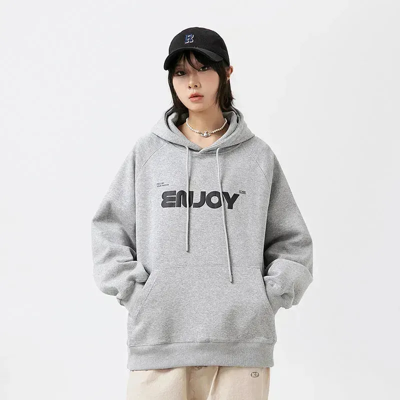 Fall Winter Teenagers Oversized Hoodie Pullover Sweatshirt