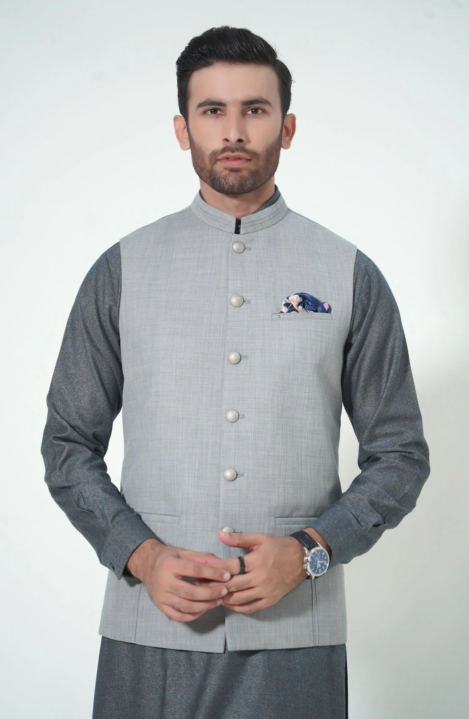 Fancy Waistcoat - Grey