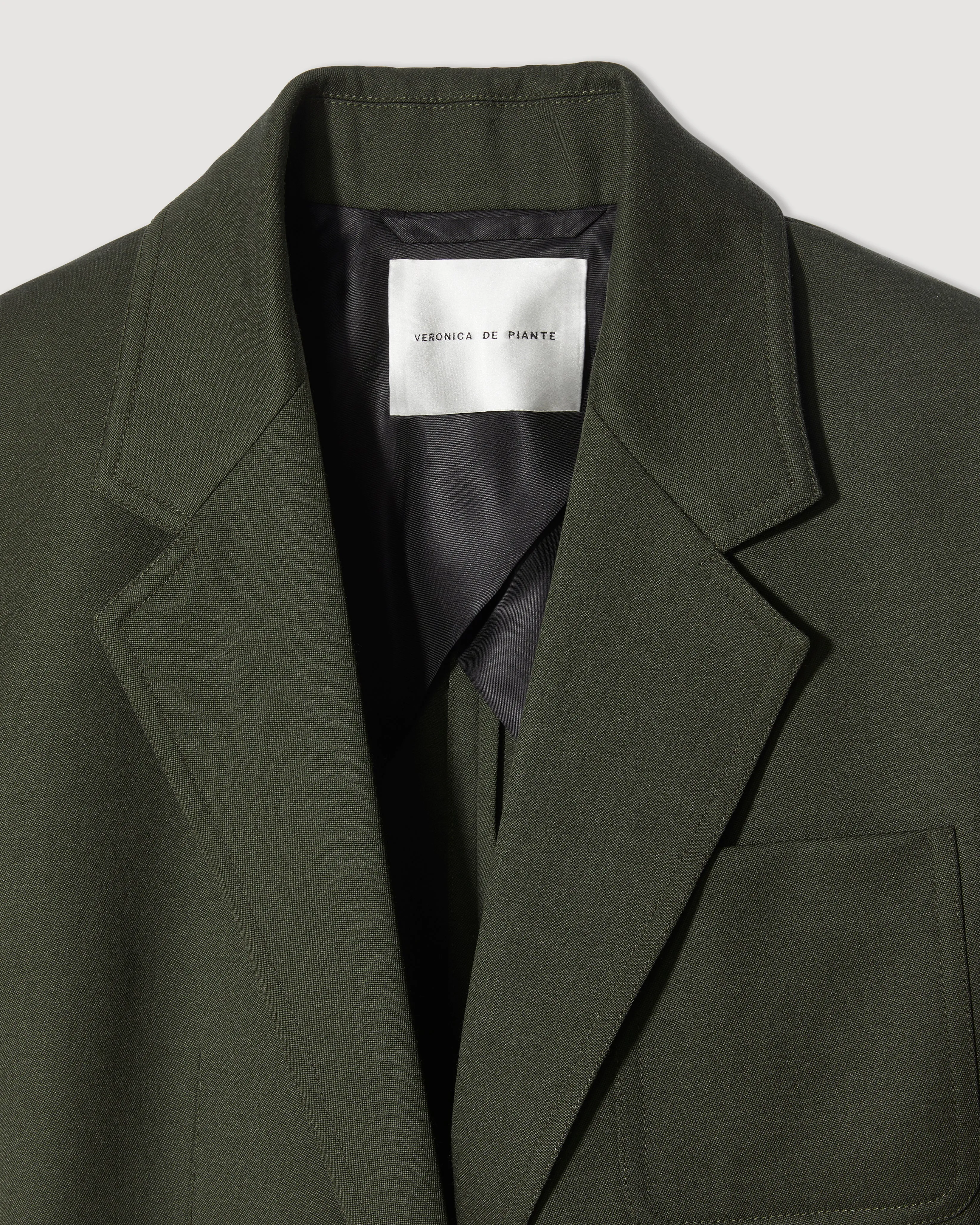 Faye Jacket in Wool, Pine Green